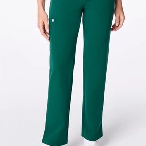 Figs Scrub Hunter Green Kade Cargo Womens Pants Small Petite S/P